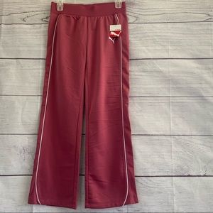 PUMA Women's Pink Tape Wide Leg Track Pants